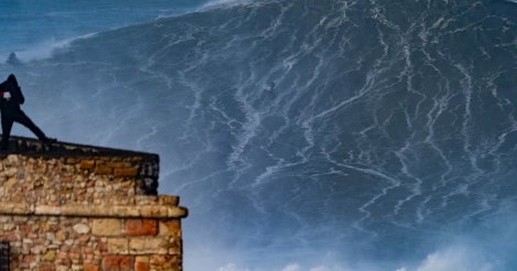 Brasileiro pode ter surfado a primeira onda de 100 pés da história em Nazaré