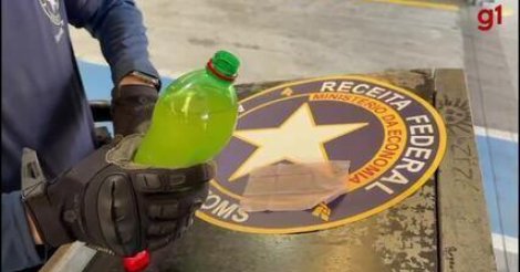 Carga de cocaína misturada a refrigerante é interceptada em SC a caminho da Europa