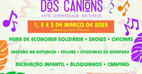 Carnaval alternativo: Capital dos Cânions tem festival gratuito com shows, feira e recreação para crianças
