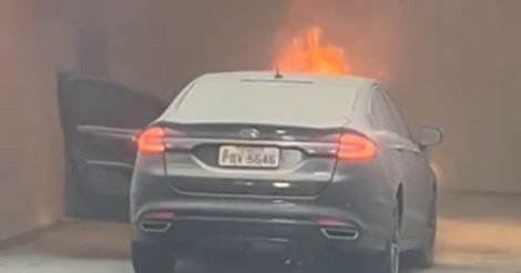 Carro de ministra pega fogo e prédio do STJ é evacuado em Brasília