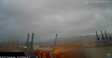 Porto de Itajaí / Ciclone força interrupção de operações no Porto do município