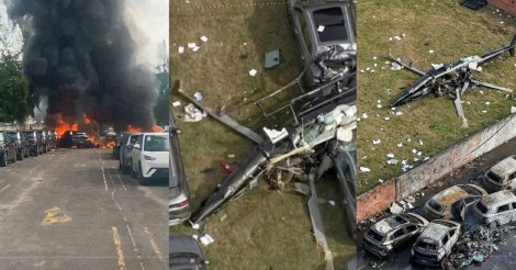 Colisão entre dois helicópteros deixa ao menos seis mortos e provoca explosões no Rio