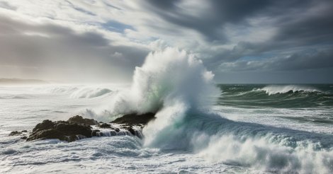 Defesa Civil emite alerta para ondas de até 4 metros com avanço de ciclone em SC