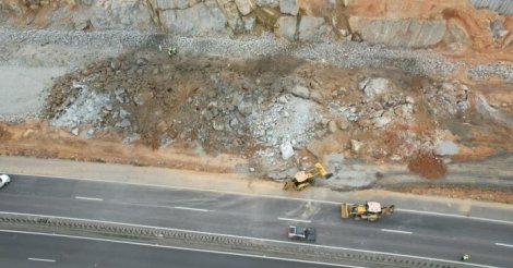 Detonação programada na BR-101, em Capivari de Baixo, vai afetar tráfego nesta quinta-feira (6)