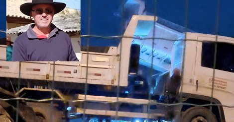 Dono de empresa de materiais de construção morre após ser golpeado por caçamba em Imbituba