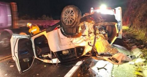 Ex-prefeita de SC sofre grave acidente na BR-282