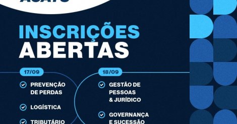 Fóruns Supermercadistas Acats 2025 reúnem líderes e especialistas em Florianópolis nos dias 17 e 18 de setembro