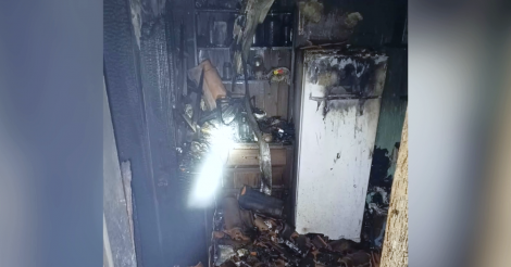Garopaba / Incêndio destrói parte de casa durante a madrugada de domingo