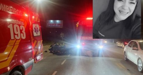 Garopaba / Motociclista com carro na SC-434, veio a falecer durante os procedimentos/vitima era funcionária/MAGAZINE LUIZA/IMBITUBA