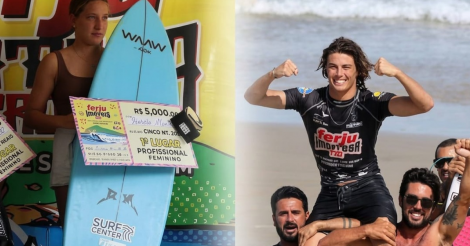 IMBITUBA / Lucas Haag e Alexia Monteiro vencem o Ferju Pro na praia da Vila