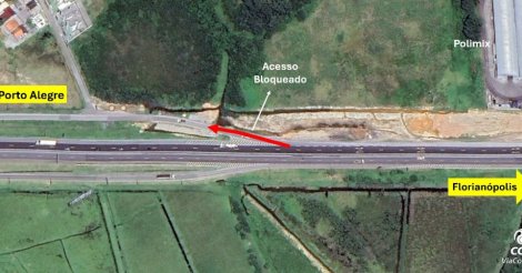 IMBITUBA / Acesso ao bairro Mirim, será interditado para obras na BR-101
