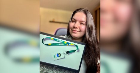 Imbituba / Designer do município cria crachá que representou o Brasil em assembleia da ONU em Londres