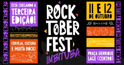 Imbituba / Em dois dias de festival/3ª Edição do Rocktoberfest promete um fim/semana histórico/Praça Henrique Lage