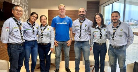 IMBITUBA / Gabinete de Portas Abertas recebe Grupo de Escoteiros Evolucionários