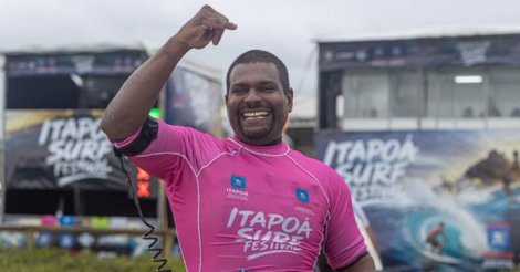 Jodvan “O Primo” conquista destaque no Itapoá Surf Festival e representa Imbituba no bodyboarding PCD