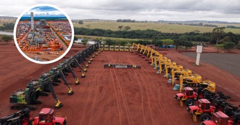 Maior fábrica de celulose do mundo que gera 20 mil empregos recebe 108 máquinas de R$ 500 milhões e já tem data para iniciar colheita