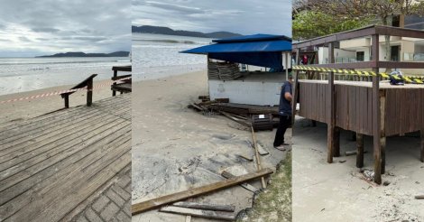 Maré alta causa destruição em orla de cidade com segundo metro quadrado mais caro do Brasil; emergência é decretada
