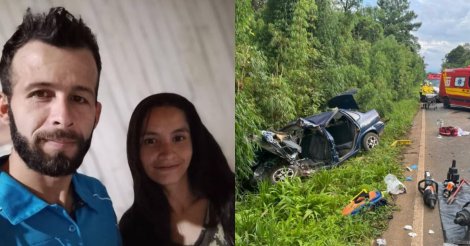 Mãe grávida, pai e dois filhos morrem após grave acidente em rodovia de SC