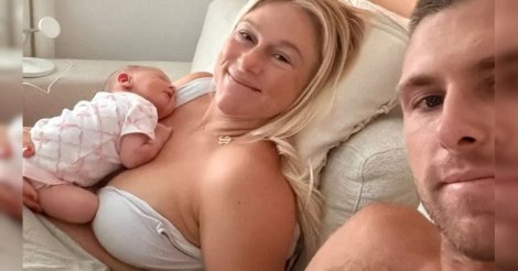 Medalhista olímpica celebra nascimento da filha em Garopaba