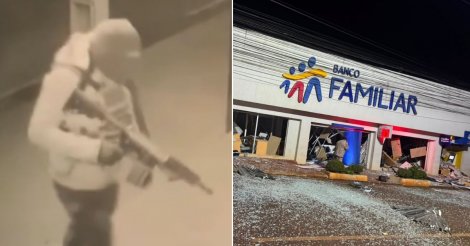 Mega-assalto no Paraguai: mais de 20 criminosos atacam bancos e polícia suspeita de brasileiros