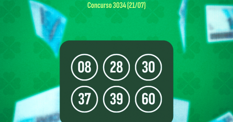 Mega-Sena, concurso 3034: confira os números sorteados