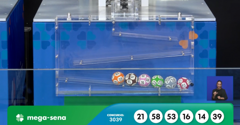 Mega-Sena, concurso 3039: confira os números sorteados