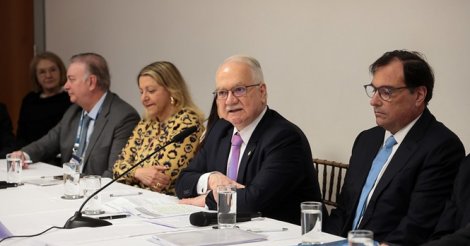 Ministro Edson Fachin realiza reunião de trabalho no TJSC com 24 presidentes de tribunais