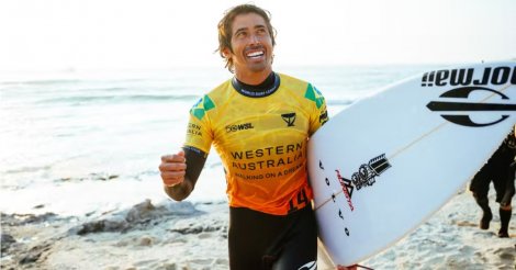 Morador de Garopaba, Miguel Pupo conquista etapa da WSL na Califórnia e celebra vitória em Santa Catarina