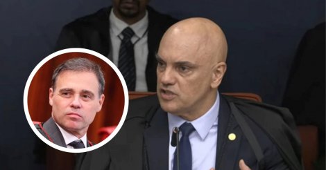 Moraes ignora Mendonça ao cumprimentar ministros durante sessão do STF após suposto bate-boca; imagens mostram ambos lado a lado