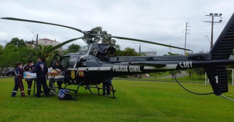 Motocross: queda grave em Ermo mobiliza Samu e serviço aeromédico