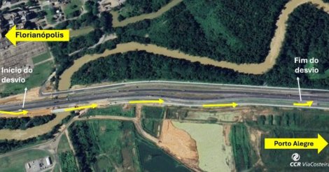 Obras na BR-101: desvio no km 328 e 329 começa nesta quarta-feira