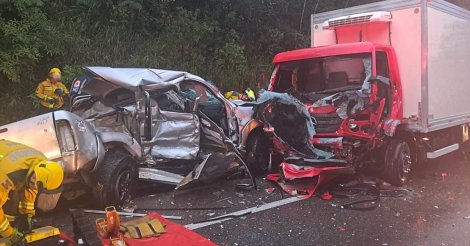 Pai e filho morrem em grave acidente em rodovia da Grande Florianópolis