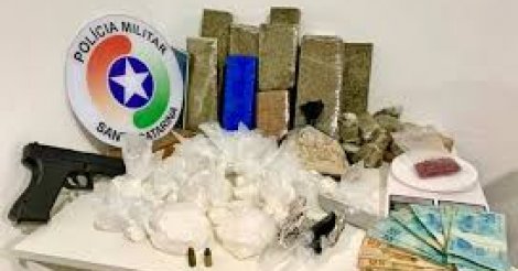 PM apreende mais de um quilo de maconha em Garopaba