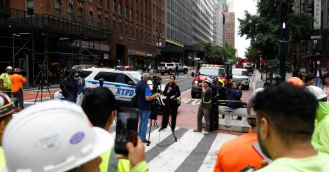Ruas de Nova York são evacuadas após colunas de prédio em reforma entortarem