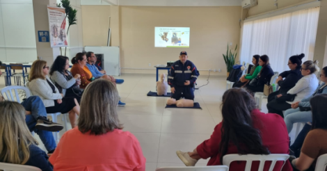SAMU de Imbituba inicia capacitação em primeiros socorros conforme a Lei Lucas para professores da rede municipal