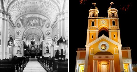 Santa Catarina de Alexandria e outras três santas são reveladas após restauração na Catedral de Florianópolis