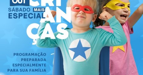 Sábado Mais CDL promete um dia especial para as crianças no centro da cidade