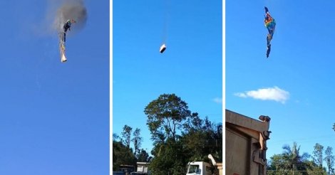 SC / Balão cai sobre posto de saúde em Praia Grande, pega fogo e deixa quatro mortos; buscas continuam