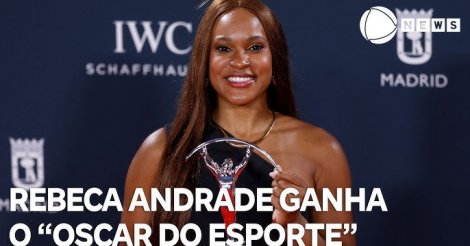 Totalmente premiada! Rebeca Andrade é premiada no ‘Oscar’ dos esportes