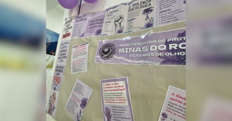 UBS de Imbituba recebe ação do Agosto Lilás com cartas de acolhimento e informações sobre violência contra a mulher