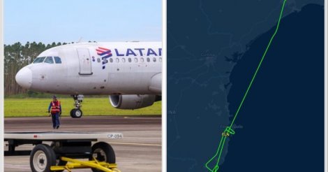 Vento impede pouso no Aeroporto de Jaguaruna e voo é desviado para Florianópolis