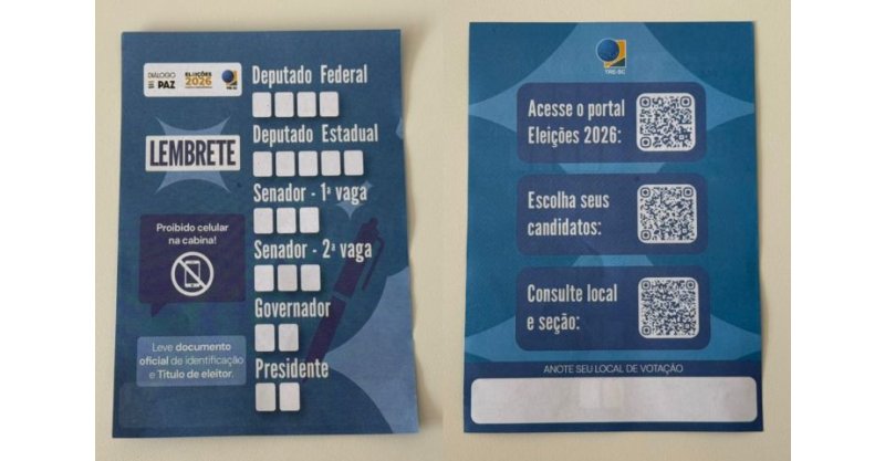 TRE cria material para agilizar votação e orientar eleitores