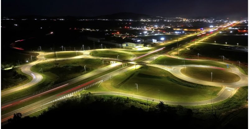 Trecho Sul da BR-101 recebe 175 km de iluminação em LED após investimento de R$ 32 milhões