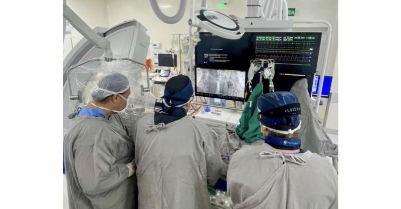 Tubarão / HNSC realiza procedimento cardíaco de alta complexidade com técnica menos invasiva