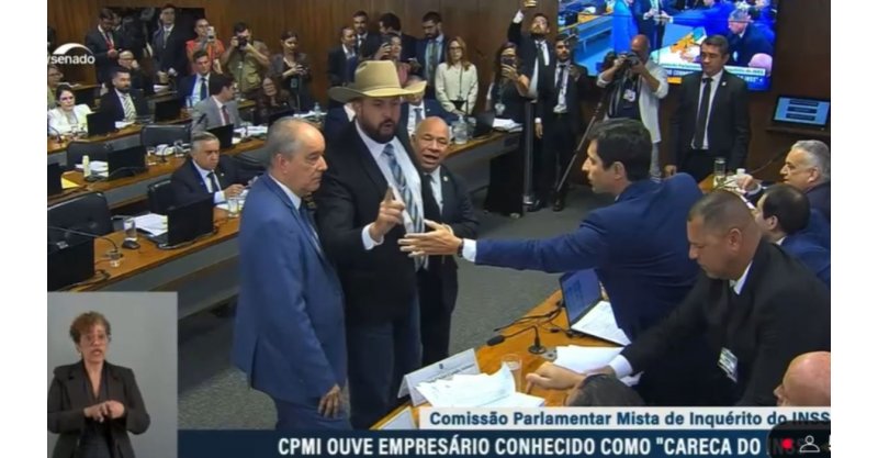 Zé Trovão bate-boca com advogado do ‘careca do INSS’ e CPMI é suspensa